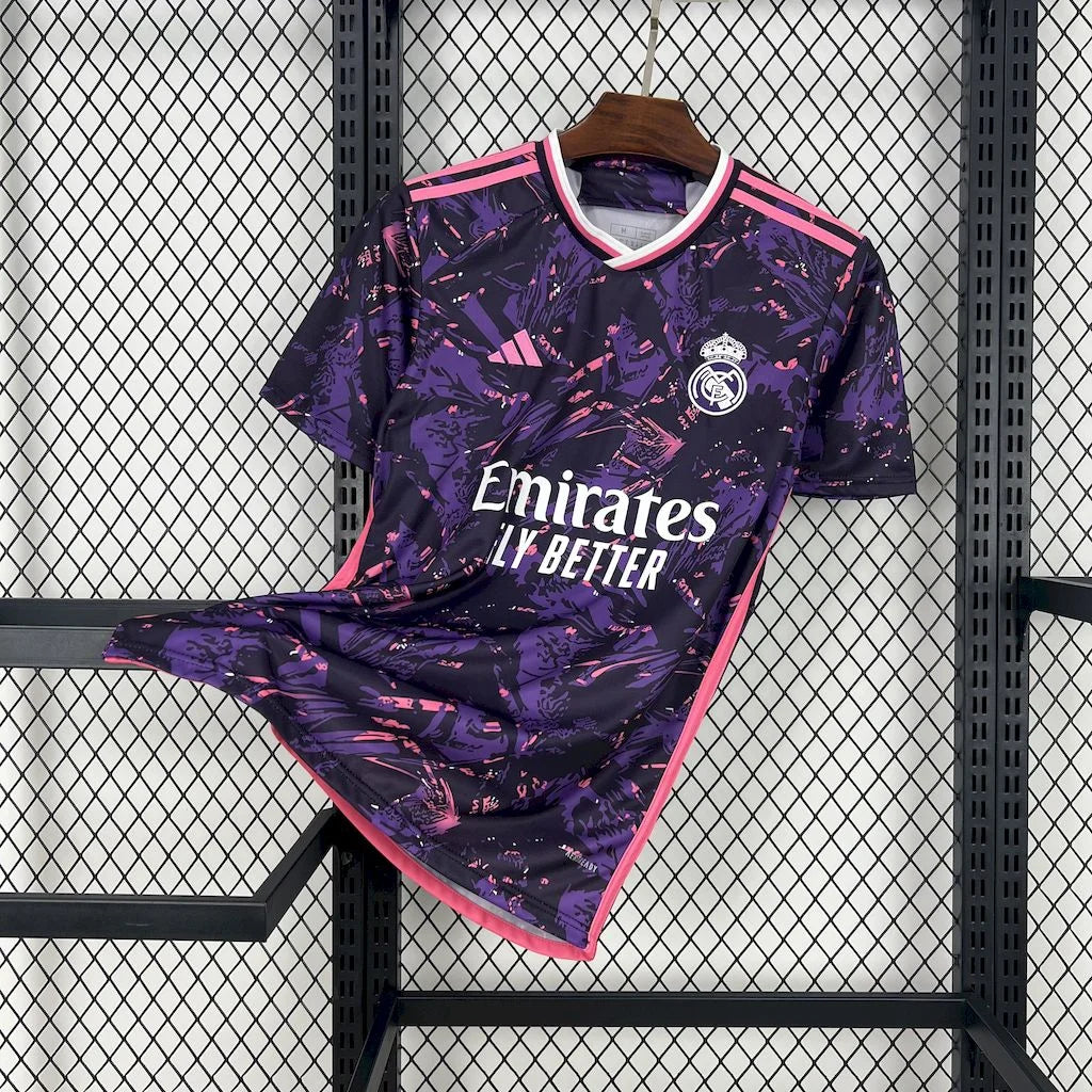 Real Madrid Konzept-Fußballtrikot rosa 2024 2025