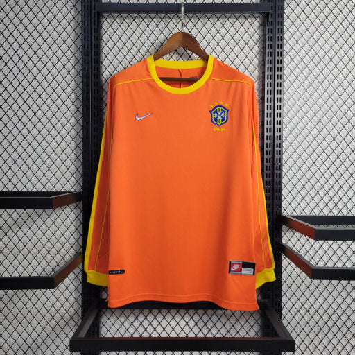 1998 Brasilien Torwart Langarm Retro-Trikot