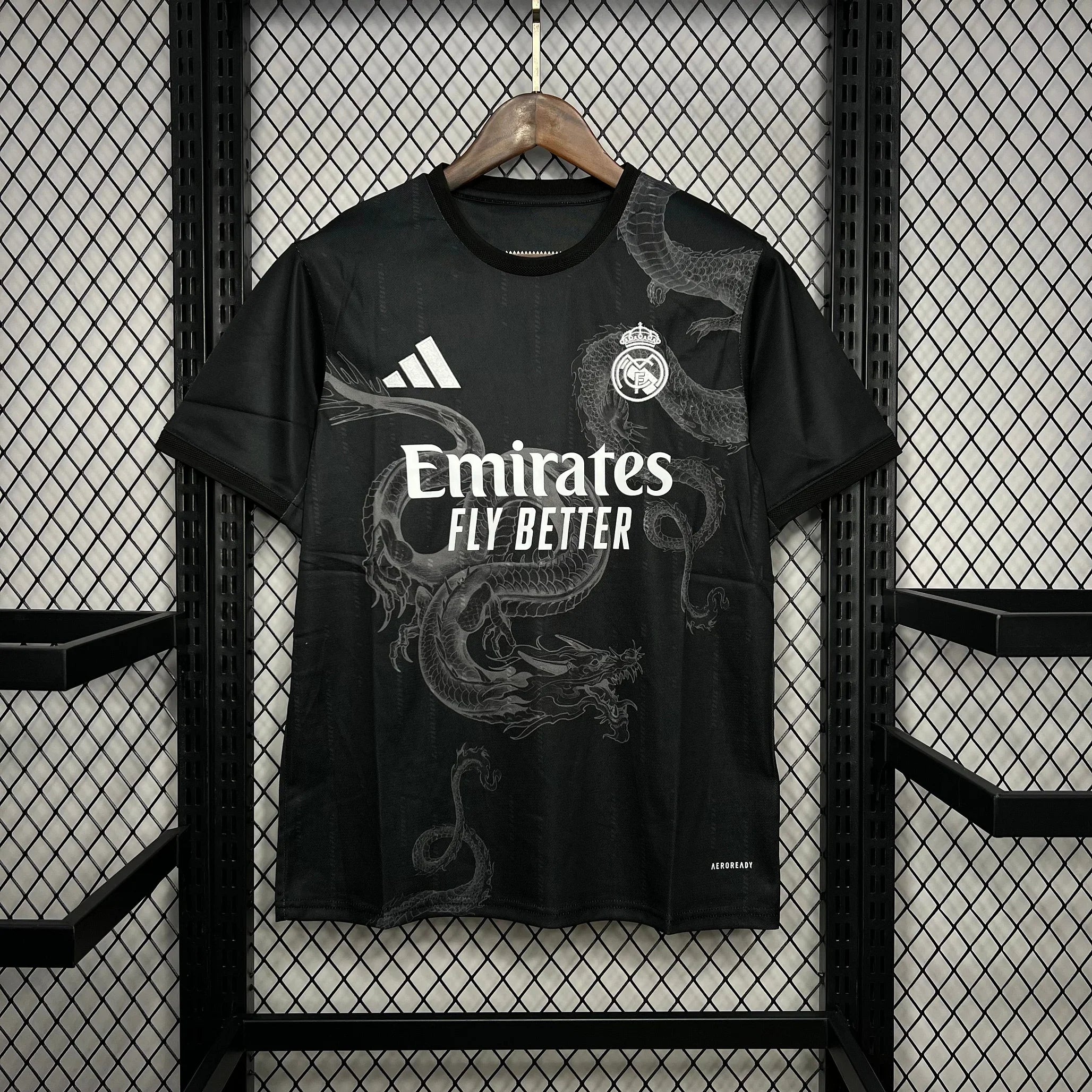 Real Madrid 2024 2025 Schwarzes Fußballtrikot