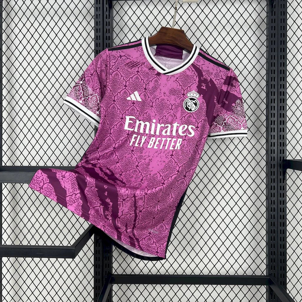 Real Madrid Konzept-Fußballtrikot rosa 2024 2025
