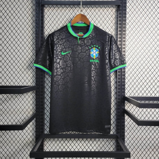 22/23 Brasilien Leopard Schwarzes Trikot