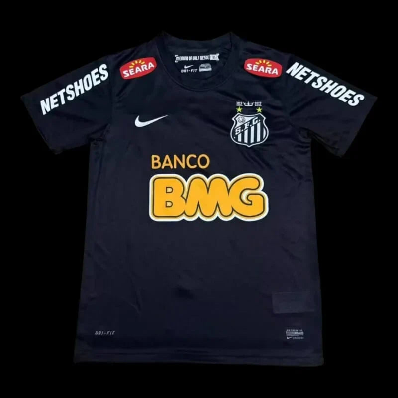 Santos Retro Schwarzes Trikot 11/12